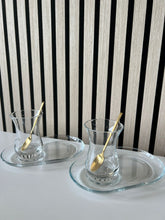 Pasabahce ince belli cam bardak seti ozel altlikli 2 kişilik